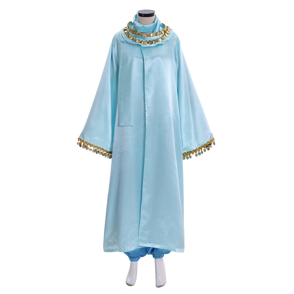 Disfraz de Princesa Jasmine con Capa | Traje de Disney Aladdin para Halloween y Fiestas Temáticas - Fantasia Cosera