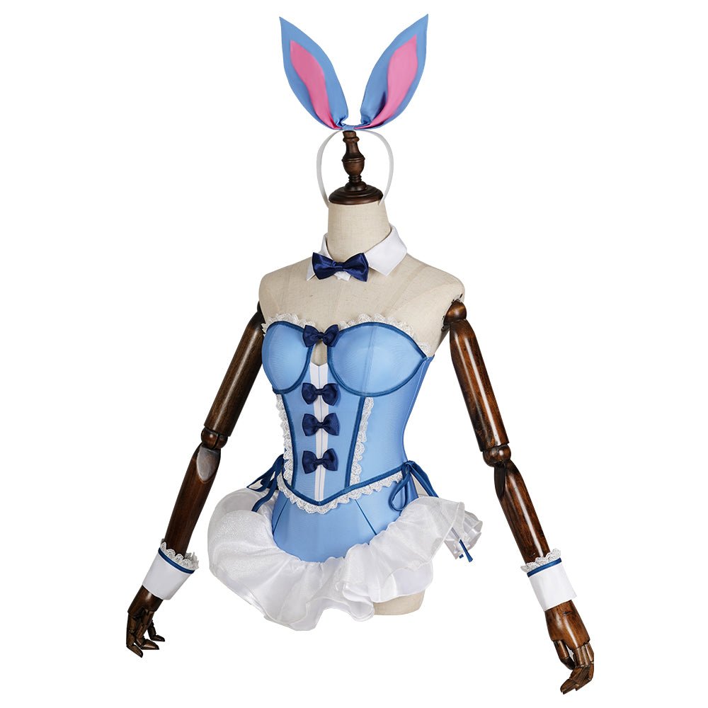 Traje Cosplay Chica Conejo Azul para Halloween y Fiestas Temáticas - Fantasia Cosera