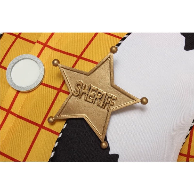Disfraz de Vaquero Sheriff Woody para Adultos - Traje de Cosplay y Halloween - Fantasia Cosera