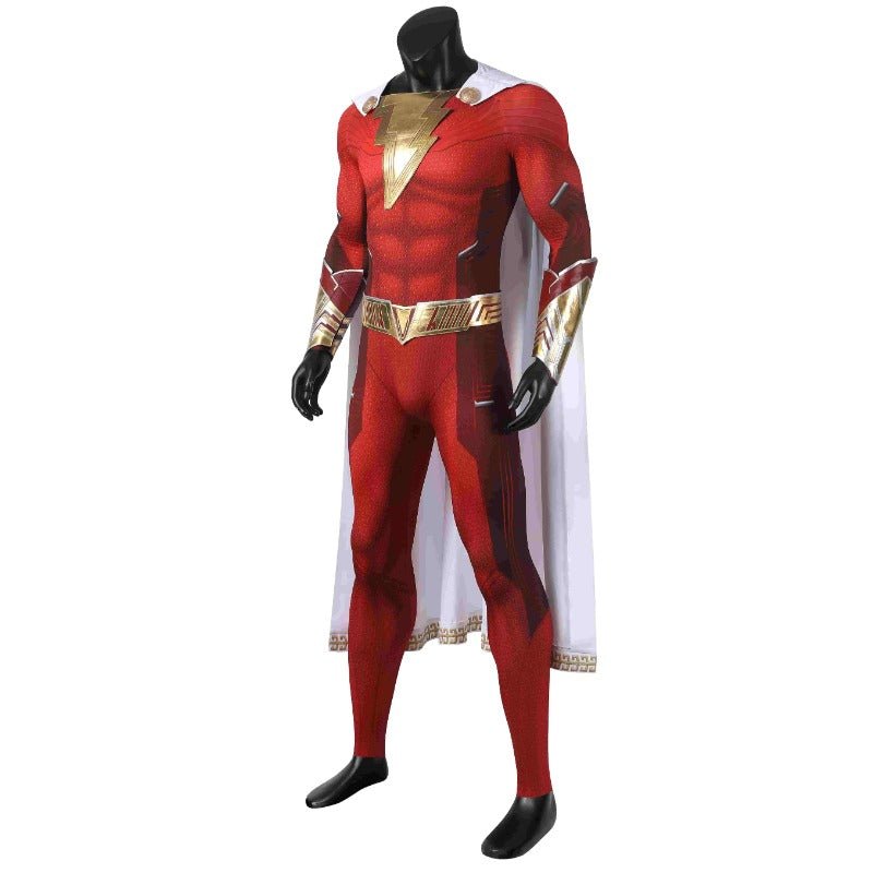 Traje Completo de Cosplay de Shazam de DC para Adultos para Fiestas de Halloween - Fantasia Cosera
