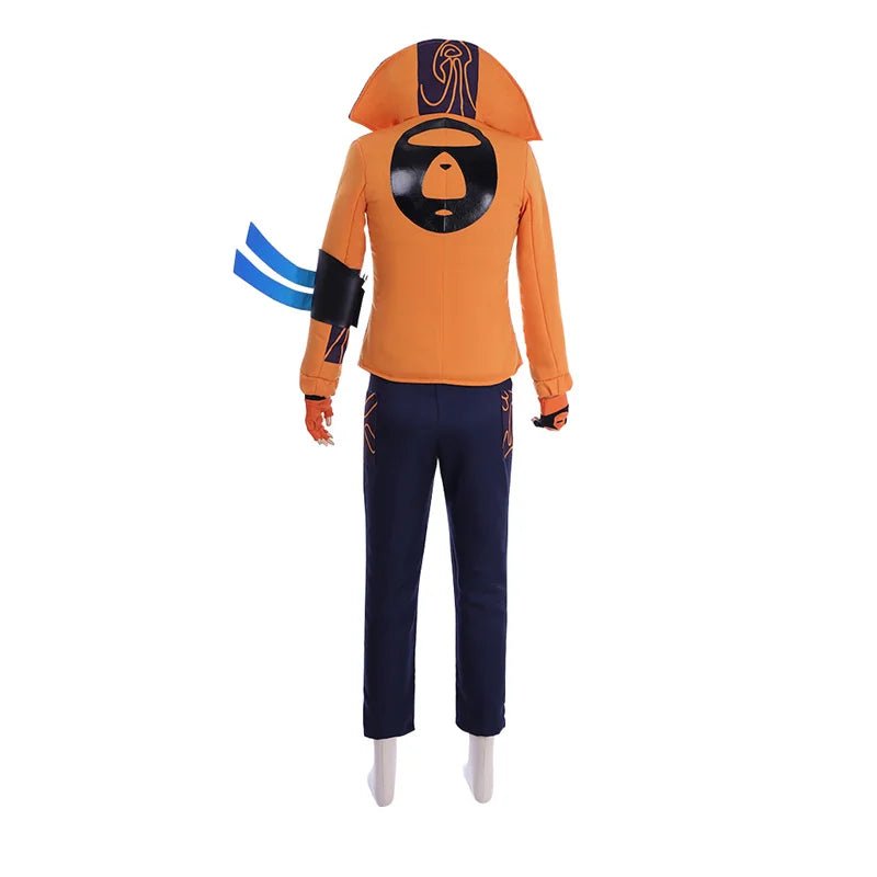 Traje de Cosplay de Yasuo de League of Legends el Imperdonable Uniforme Naranja para Halloween y Carnaval - Fantasia Cosera