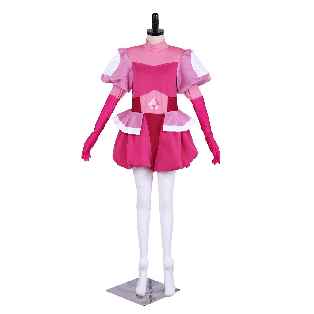 Traje de Cosplay Spinel Gema de Steven Universe - Vestido Rosa con Guantes y Calcetines - Fantasia Cosera
