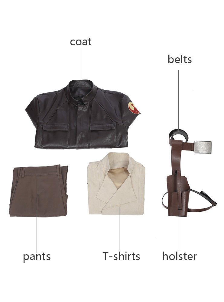 Traje de Cosplay de Poe Dameron de Star Wars: El Último Jedi - Calidad Premium - Fantasia Cosera