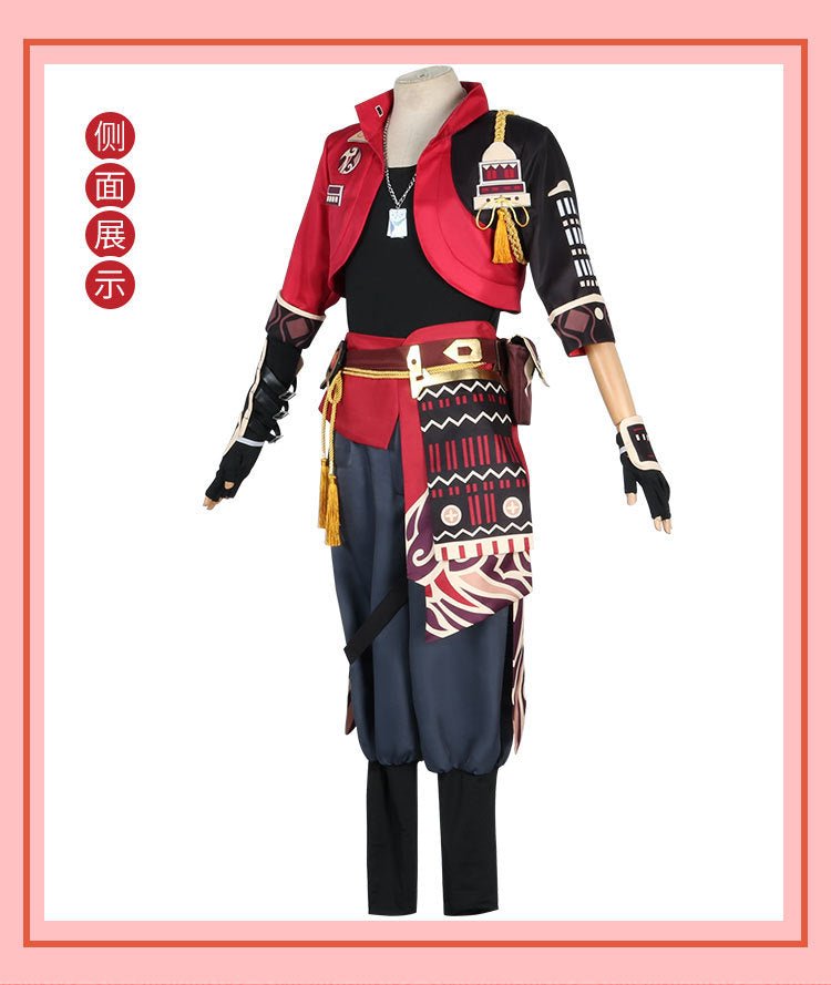 Traje de Cosplay de Thoma de Genshin Impact – Conjunto Completo Estilo Oficial de Inazuma 5 Estrellas - Fantasia Cosera