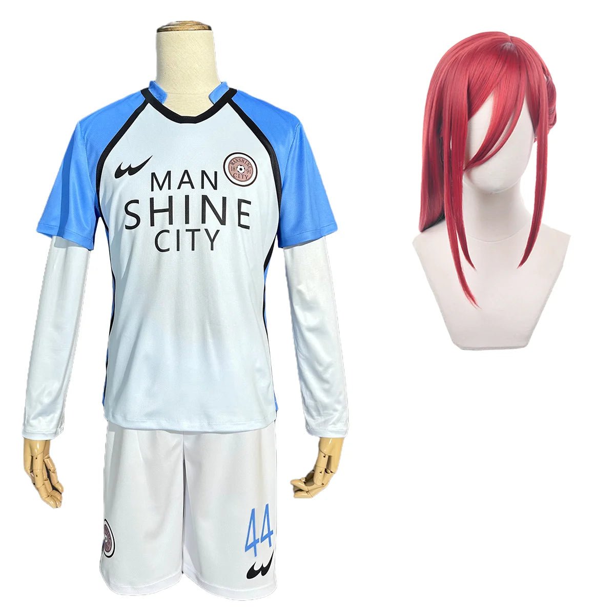 Peluca de Cosplay Anime Blue Lock HOMBRE CIUDAD BRILLANTE Nagi Reo Mikage Chigiri Rosa Uniforme de Fútbol Soccer Diario Deporte - Fantasia Cosera