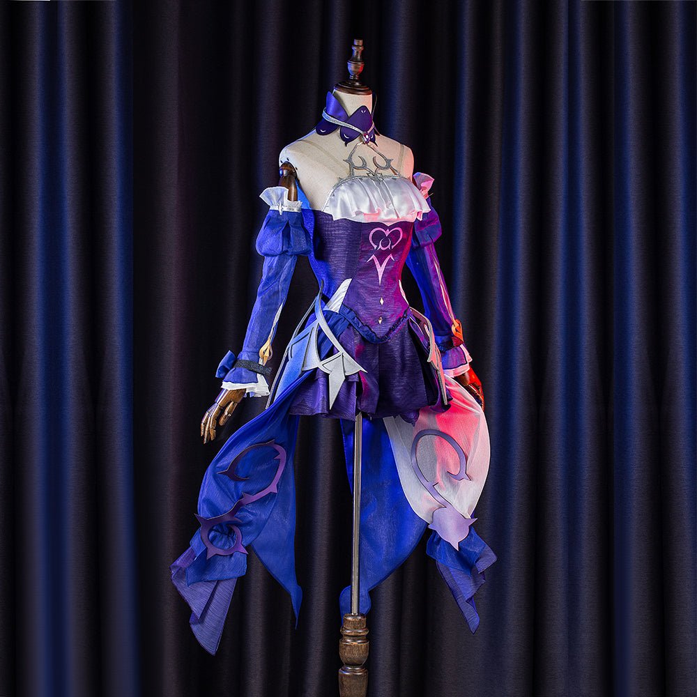 Traje de Fischl de Genshin Impact - Sueño Nocturno de la Verdadera Realeza - Fantasia Cosera