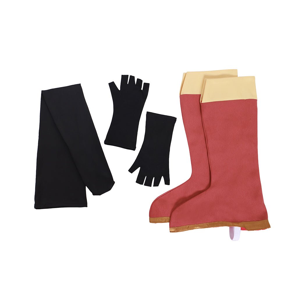 Traje de Cosplay de Megumin de KonoSuba: Archimaga Bruja Roja para Halloween - Fantasia Cosera