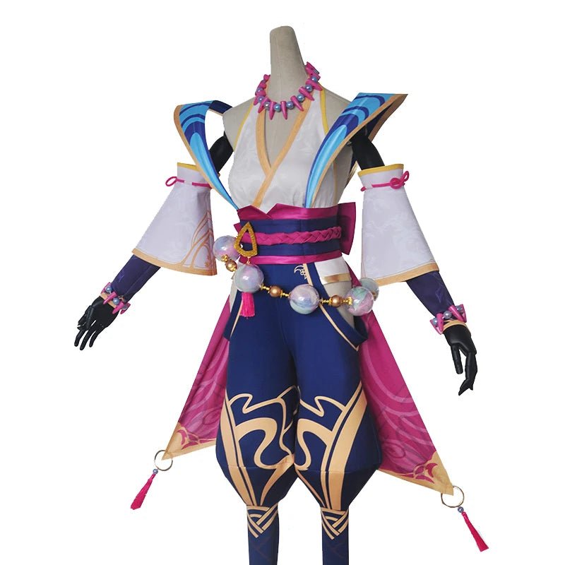 Traje de Cosplay LOL Spirit Blossom Syndra para Mujer - Kimono Completo - Fantasia Cosera
