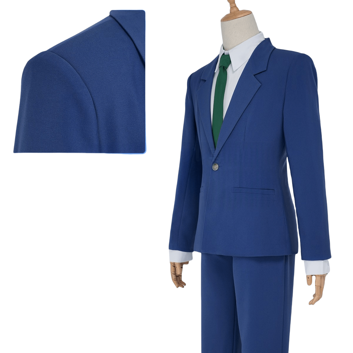 Traje de Cosplay de Kudo Shinichi - Outfit de Detective Conan Anime - Fantasia Cosera