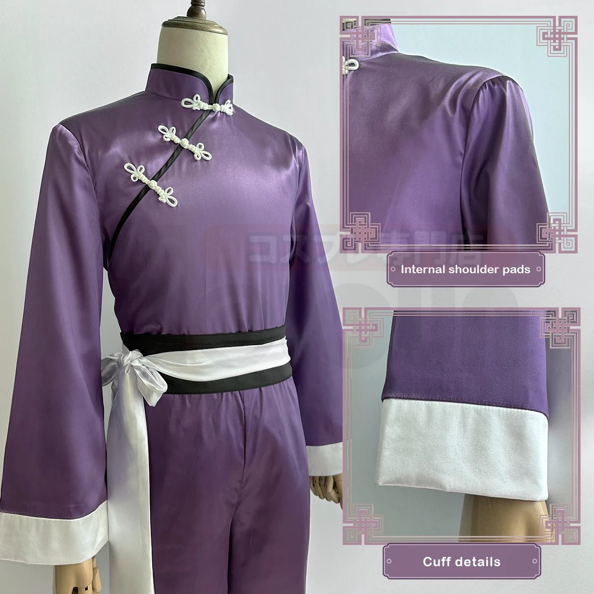 Traje de Cosplay Reo Mikage de Blue Lock - Traje Kung Fu Tang con Peluca de Fibra Sintética Ajustable para Halloween - Fantasia Cosera
