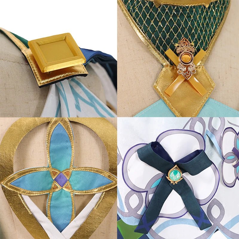 Disfraz de Cosplay de Faruzan de Genshin Impact para Mujer - Conjunto Completo con Capa para Halloween y Eventos - Fantasia Cosera