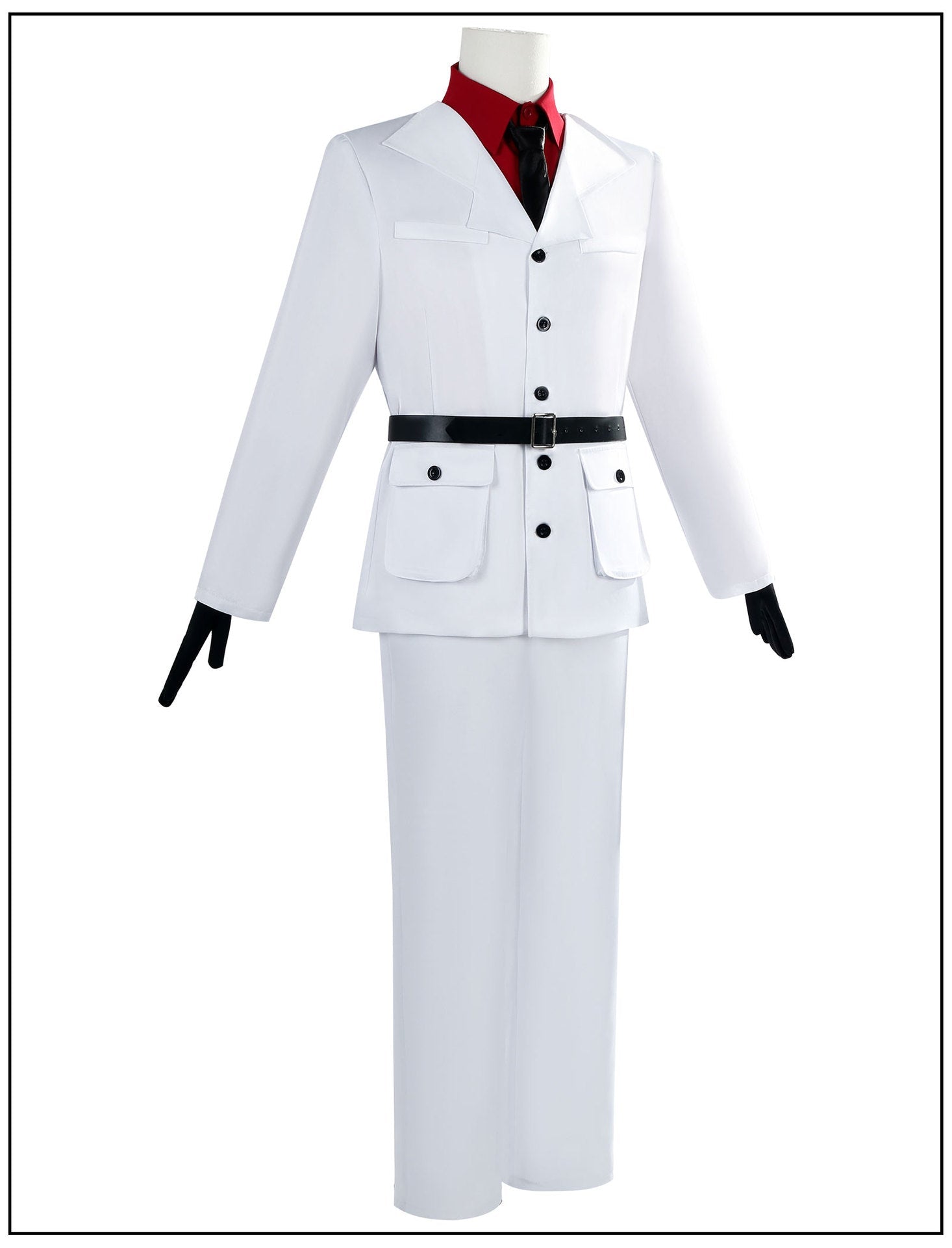 Traje de Cosplay de La Historia de Fantasma de la Séptima Noche - Conjunto Heibai Wuchang - Fantasia Cosera