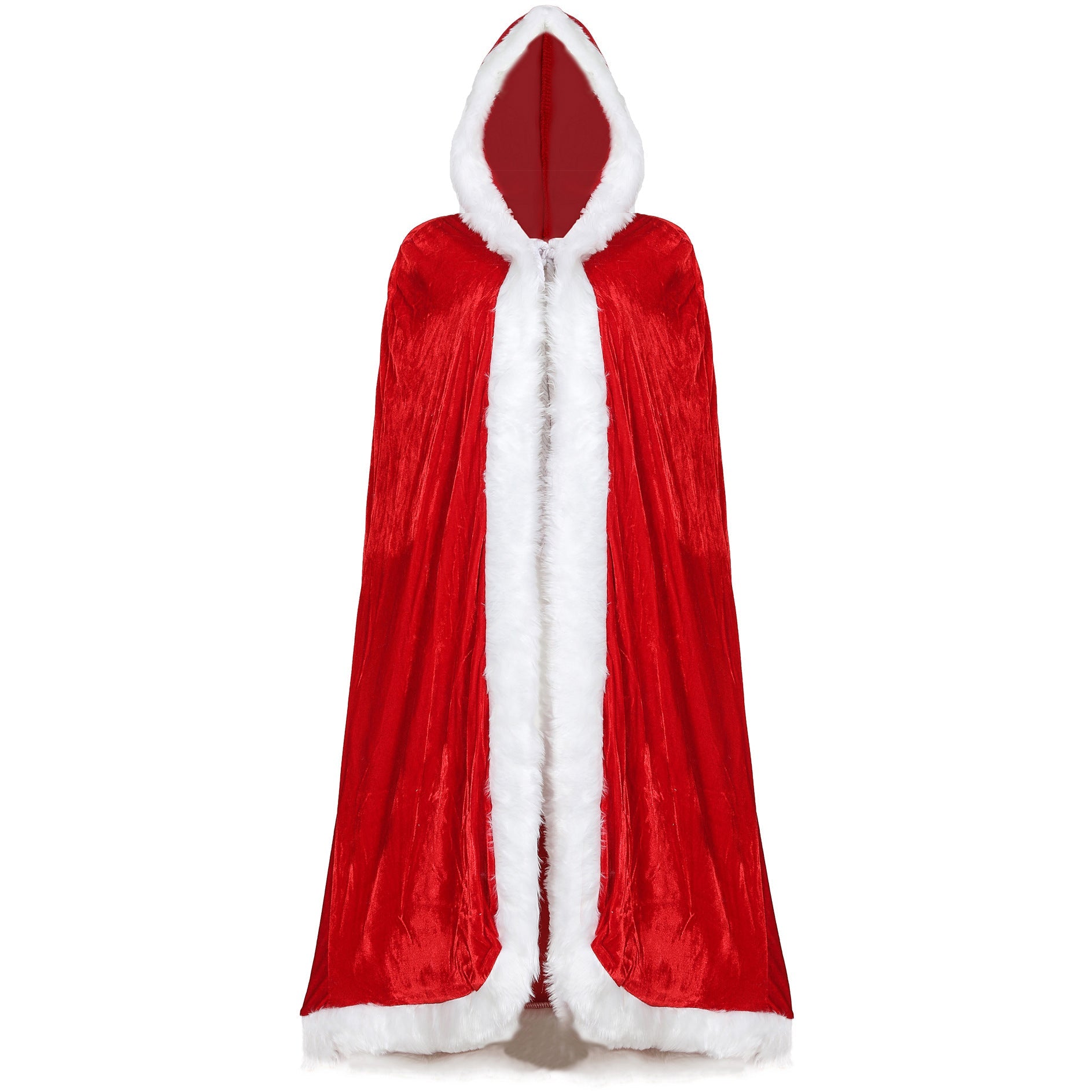 Vestido con capa rojo para mujer, ropa de Navidad, trajes para fiestas temáticas - Fantasia Cosera