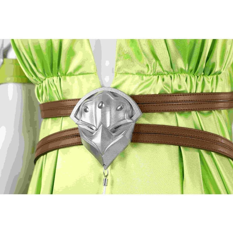 Traje de Nophica de FF14 Cosplay - Vestido Largo Verde para Halloween y Fiestas - Fantasia Cosera