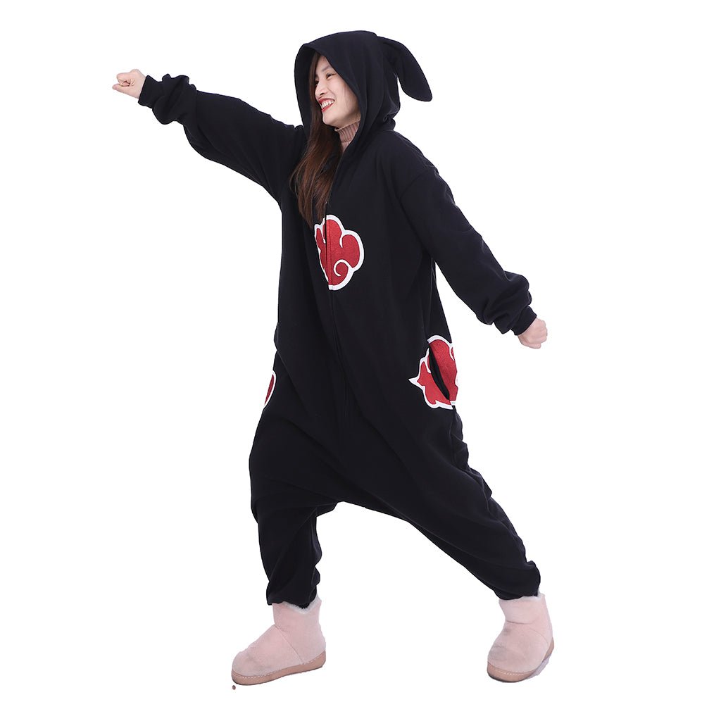 Pijama Unisex de Nube Akatsuki Anime para Adultos, Mono de Poliéster para Dormir, Halloween, Carnaval y Cosplay - Fantasia Cosera