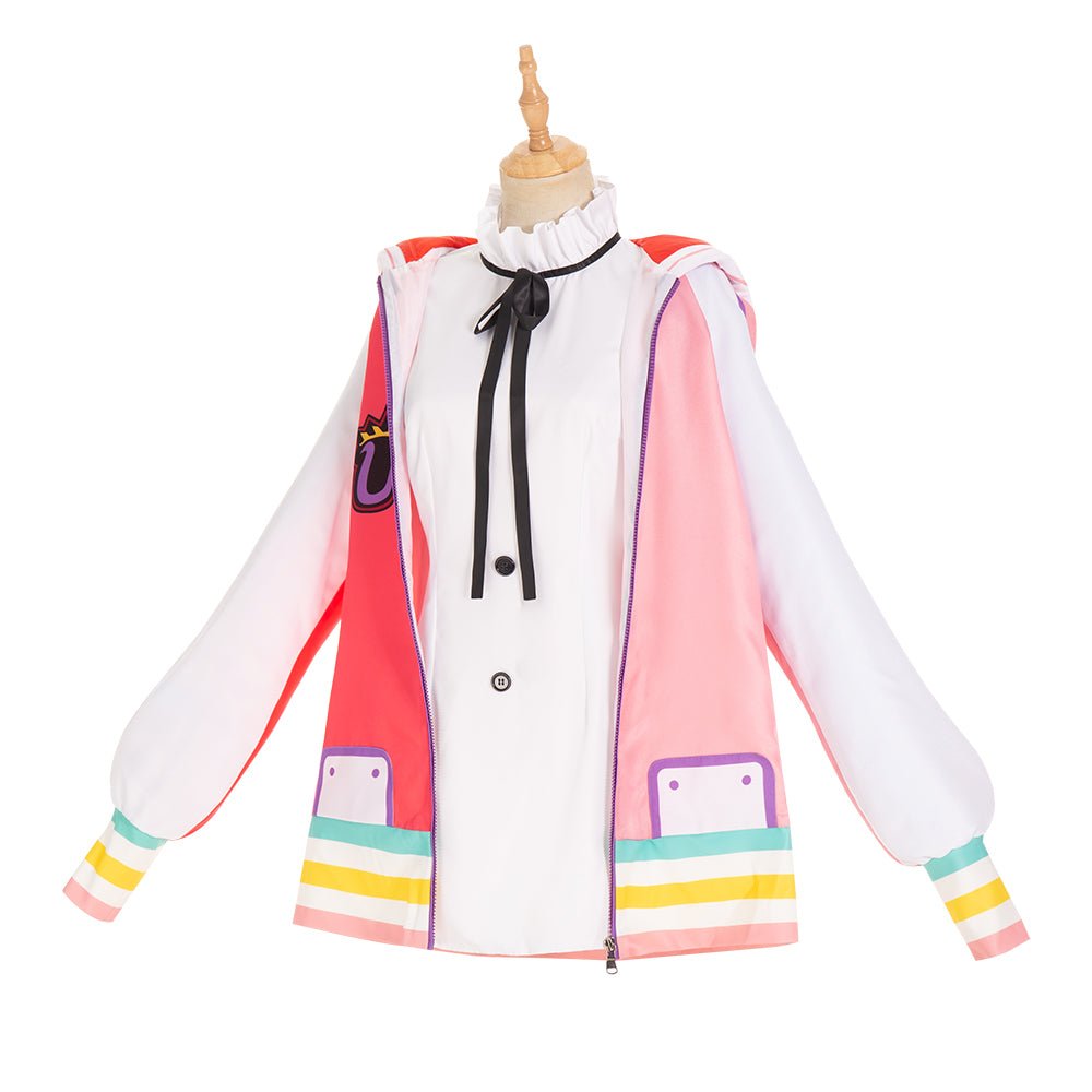 Traje de Cosplay de Uta Wuta - Versión Escenario Rojo | Outfit de la Canción del Mundo de One Piece - Fantasia Cosera