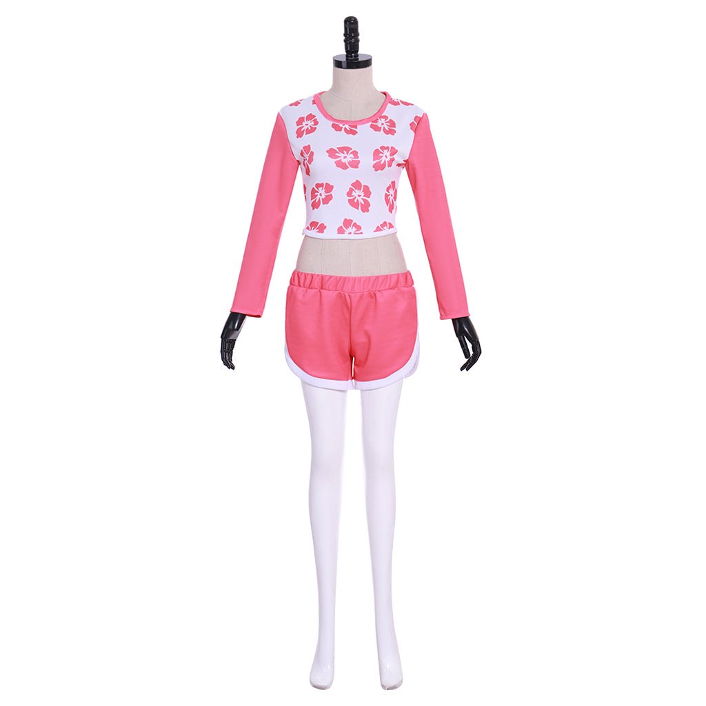 Traje de Cosplay de D.Va Hana Song Waveracer | Vestido de Baño Rosa de Overwatch - Fantasia Cosera