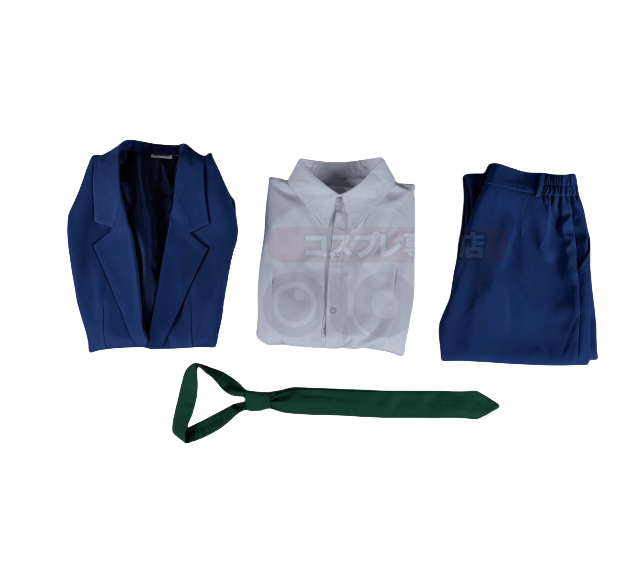 Traje de Cosplay de Kudo Shinichi - Outfit de Detective Conan Anime - Fantasia Cosera