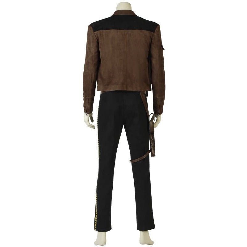 Traje de Han Solo para Cosplay - Camisa, Pantalón, Abrigo y Cinturón para Halloween y Fiestas - Fantasia Cosera