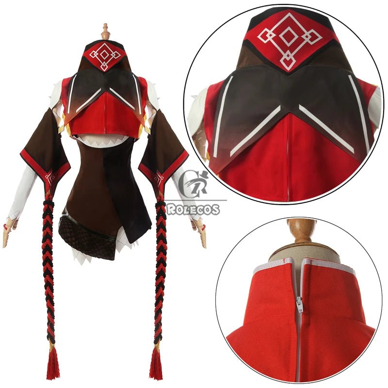 Traje de Cosplay de Xinyan de Genshin Impact para Mujer - Disfraz de Halloween - Fantasia Cosera