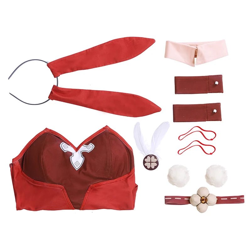 Traje de Cosplay de Klee Coneja de Navidad Genshin Impact Klee - Fantasia Cosera
