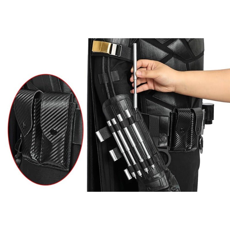 Traje de Cosplay de Piel PU de la Versión de la Película de Batman para Halloween y Fiestas - Fantasia Cosera