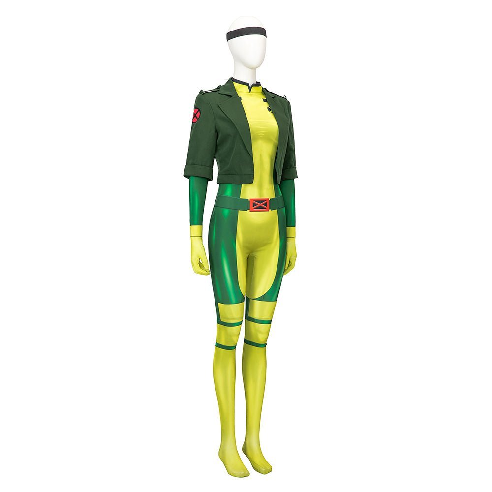 Traje de Cosplay de Rogue de X-Men: La Serie Animada - Calidad Premium - Fantasia Cosera