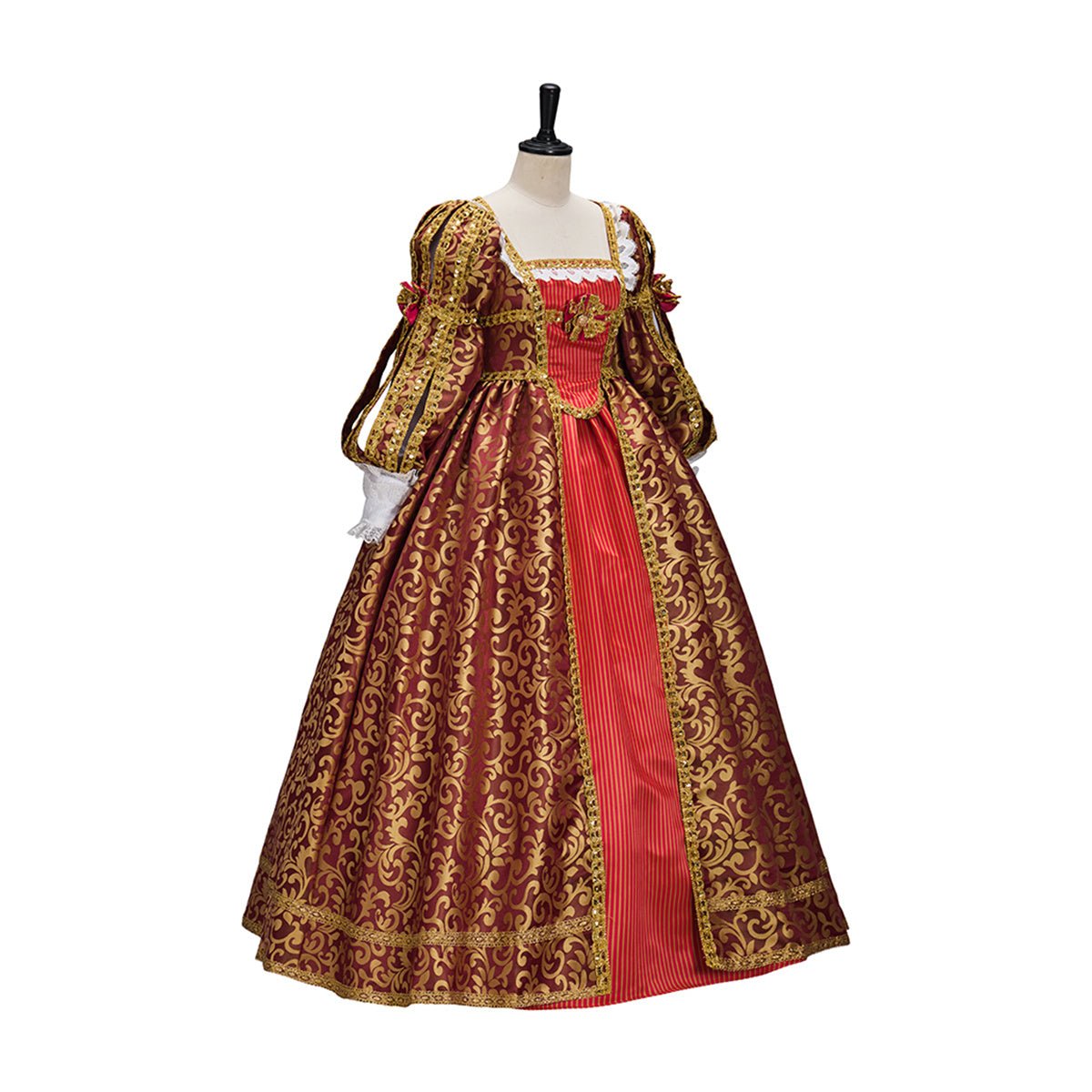 Capa Noble Dama Real Traje Cosplay – Elegante Vestido de Fantasía para Entusiastas del Cosplay - Fantasia Cosera