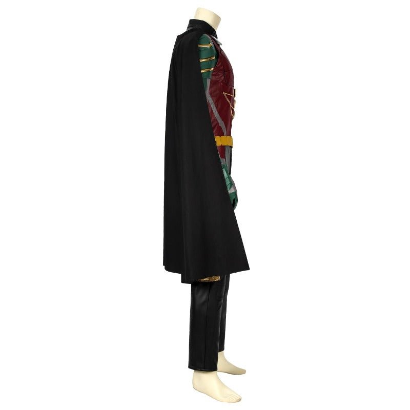 Traje de Cosplay Red Robin Tim Drake – Uniforme con Capa de Damian Wayne para Halloween - Fantasia Cosera