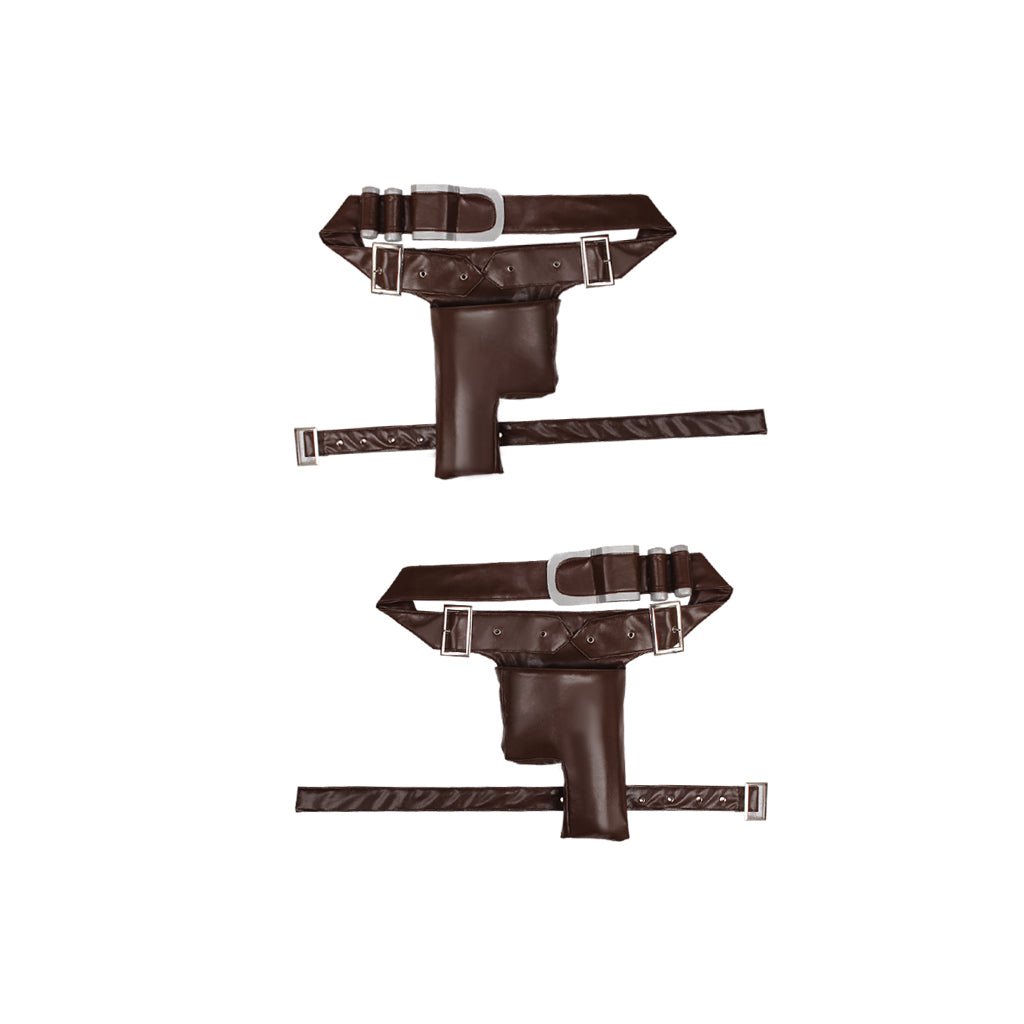 Traje de Cosplay de Aurra Sing para Mujer - Mono Rojo con Cinturón Juego Completo - Fantasia Cosera