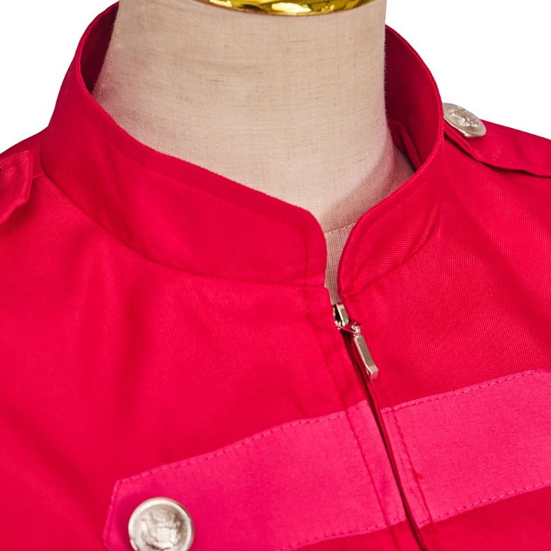 Chaqueta Militar Victoriana Steampunk para Mujer - Chaqueta Corta con Cremallera para Cosplay - Fantasia Cosera