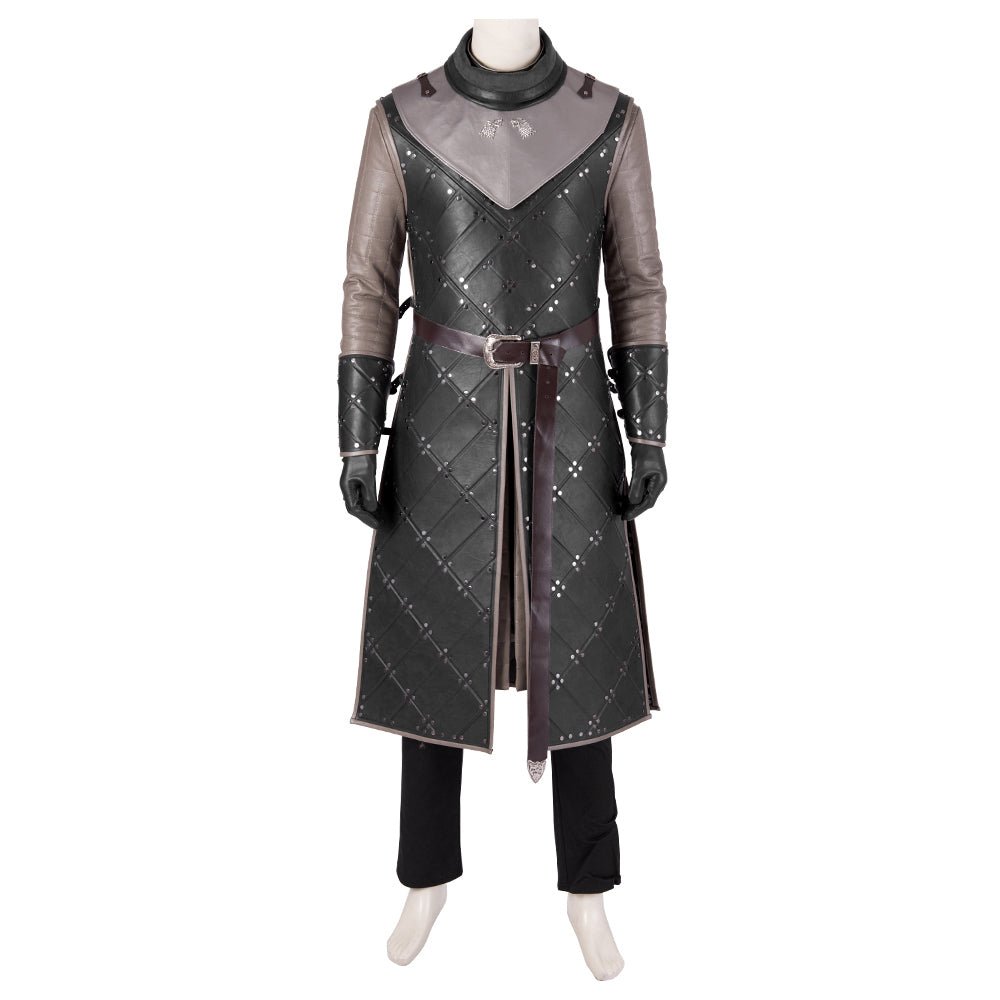 Traje de Cosplay de Jon Snow de Juego de Tronos Temporada 8 - Calidad Premium - Fantasia Cosera