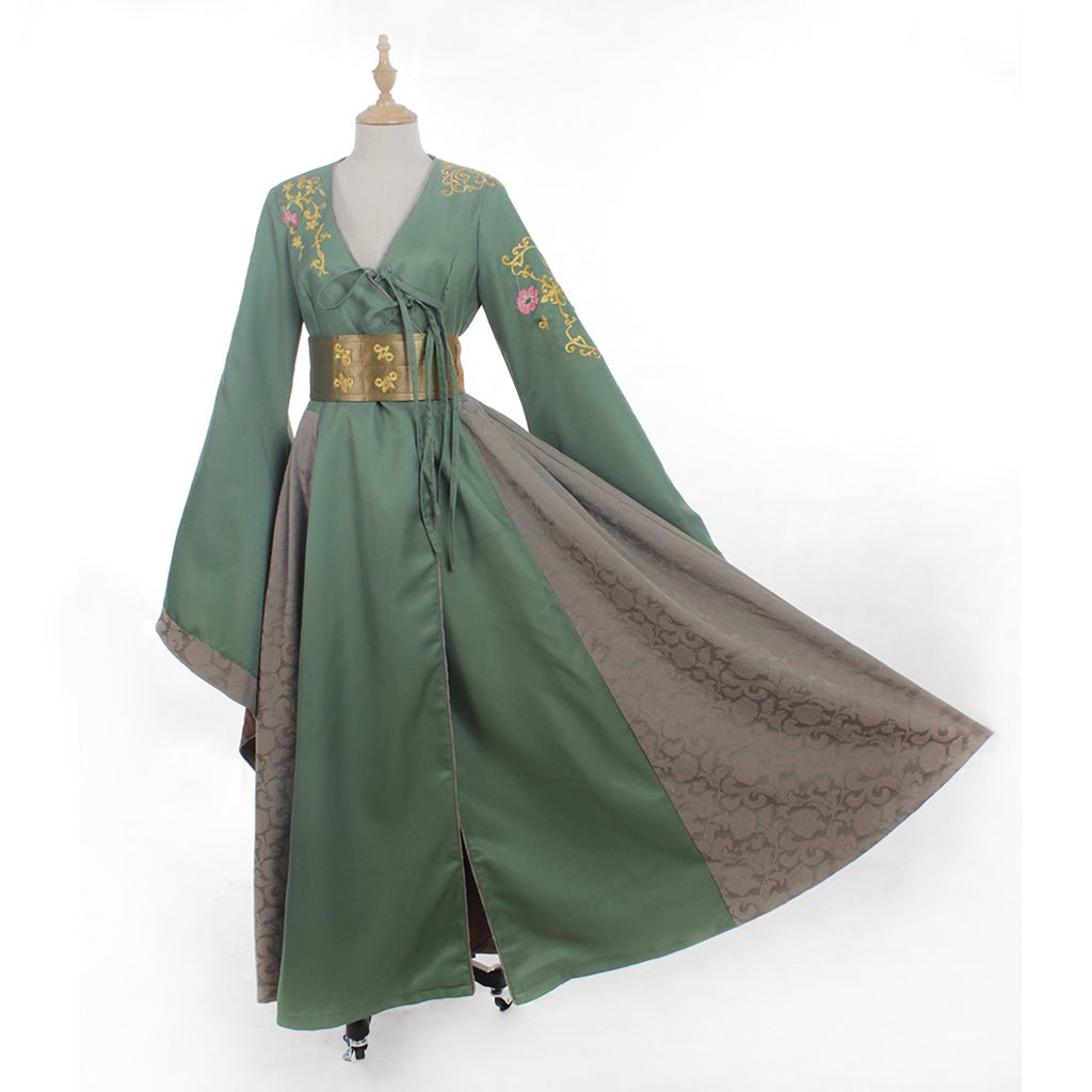 Vestido Verde de Cersei Lannister para Adultos | Disfraz de Cosplay para Mujer | Halloween y Carnaval | Cosplay de Series y Películas - Fantasia Cosera