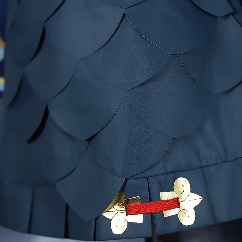 Traje de Cosplay de Bailu de Honkai Star Rail con Diseño de Escamas de Pescado para Mujer - Fantasia Cosera