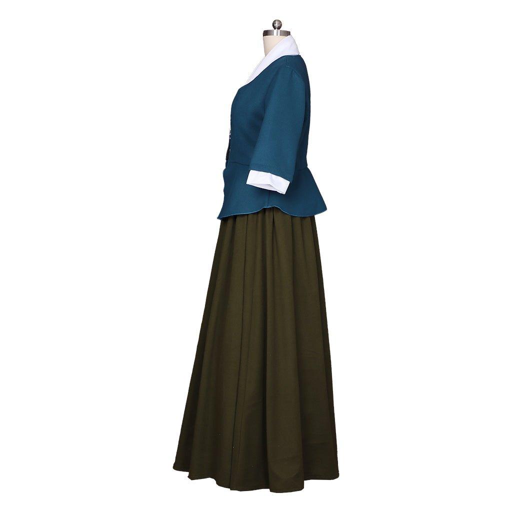 Vestido de Cosplay Claire Fraser Outlander | Traje Colonial Escocés - Fantasia Cosera