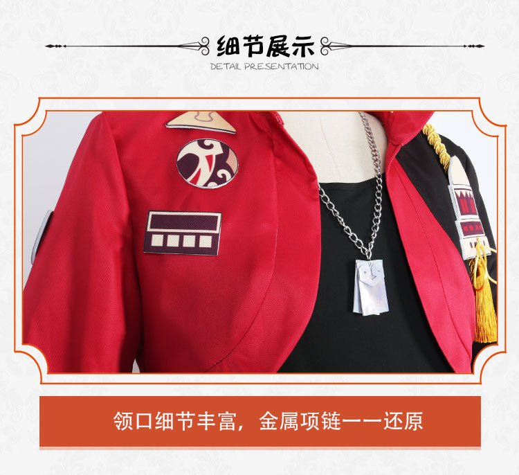 Traje de Cosplay de Thoma de Genshin Impact – Conjunto Completo Estilo Oficial de Inazuma 5 Estrellas - Fantasia Cosera