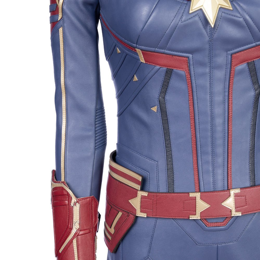 Traje de Cosplay de Captain Marvel - Réplica Oficial del Póster de la Película - Fantasia Cosera