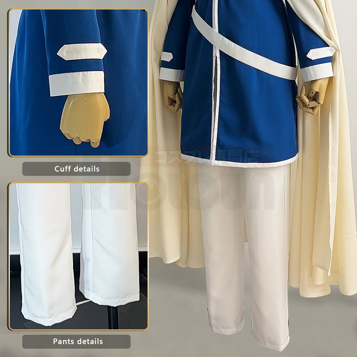 Traje de Cosplay Himmel de Frieren: Beyond Journey's End - Peluca, Capa, Abrigo y Pantalones - Regalo Navideño - Fantasia Cosera