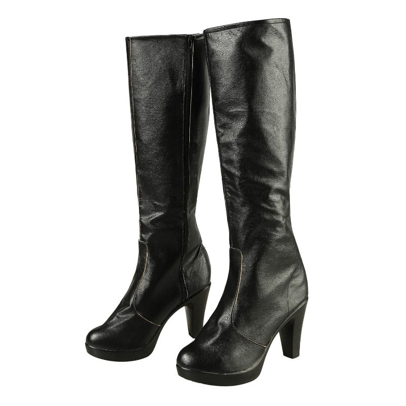 Disfraz de Trish de DMC 5 - Top Tubo y Pantalones de Piel PU Negros para Halloween - Fantasia Cosera