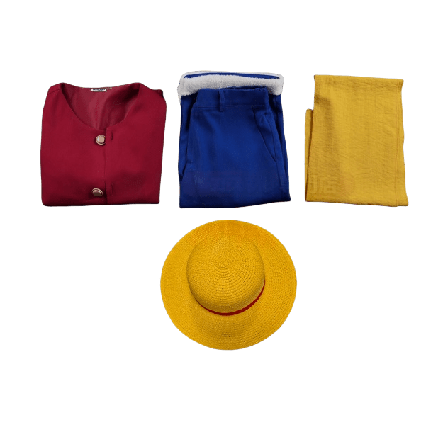 Traje de Cosplay de Monkey D. Luffy - Outfit Premium de One Piece - Fantasia Cosera