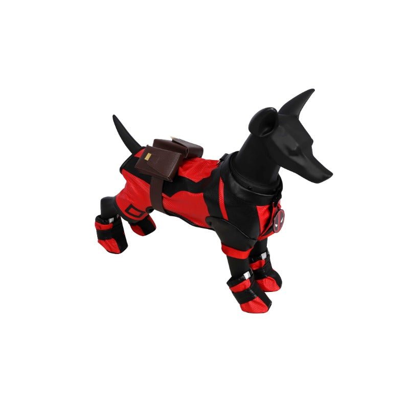 Disfraz de Deadpool para Perros - Traje de Superhéroe para Mascotas en Halloween y Fiestas - Fantasia Cosera