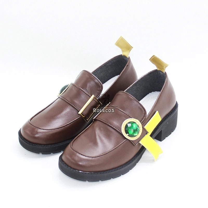 Zapatos Cosplay Venti Genshin Impact Barbatos Cuero Tacón Alto Halloween - Fantasia Cosera