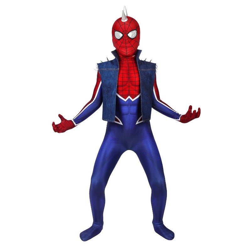 Disfraz de Spider-Man Punk para Niños - Traje de Cosplay de Spider-Man - Fantasia Cosera