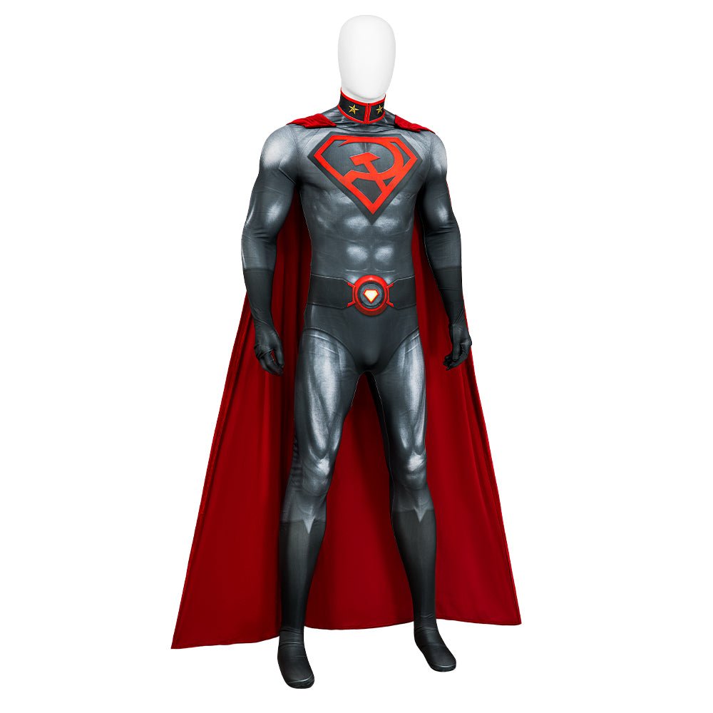 Traje de Cosplay de Superman Red Son - Conjunto Completo para Halloween - Fantasia Cosera