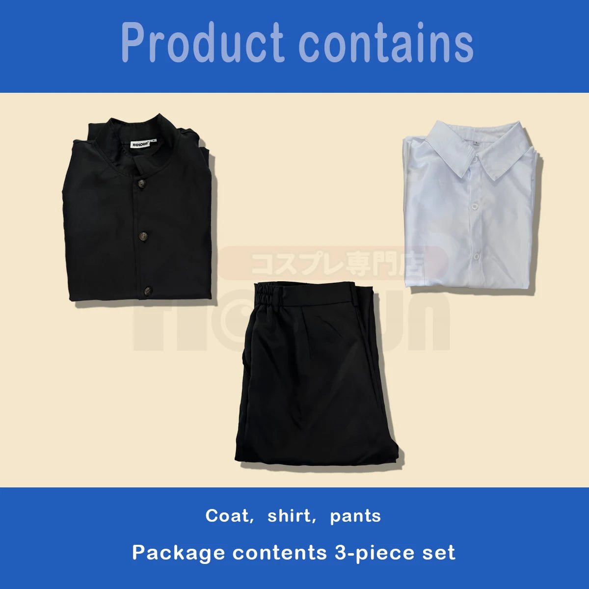 Peluca y Traje de Escuela de Chigiri de Blue Lock Cosplay Negro DK - Fantasia Cosera