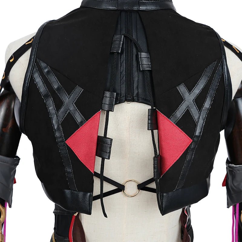 Traje de Cosplay Yinlin de Juego Wuthering Waves - Uniforme Cheongsam Patrullera Jinzhou para Mujer, Outfit para Fiestas de Halloween - Fantasia Cosera