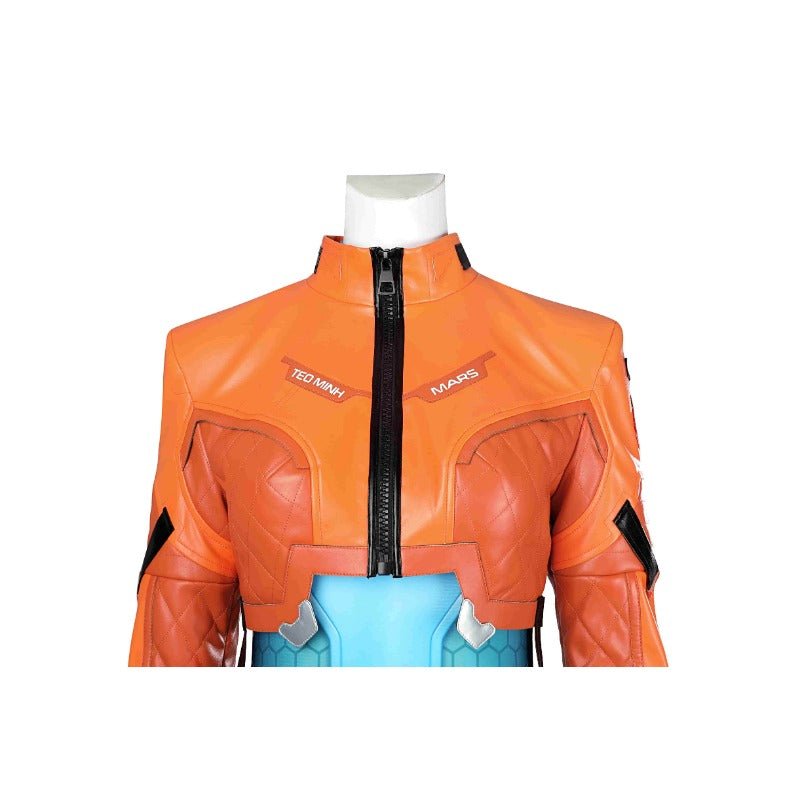 Traje de Cosplay de Juno de Overwatch 2 Azul para Mujeres para Halloween y Carnaval - Fantasia Cosera