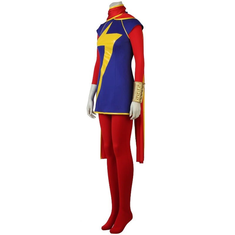 Traje de Cosplay de Kamala Khan - Mono y Capa para Mujeres para Halloween y Fiestas - Fantasia Cosera