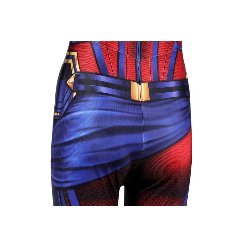 Traje de Cosplay de Captain Marvel Carol Danvers Impreso en HD - Inspirado en Avengers Endgame - Fantasia Cosera