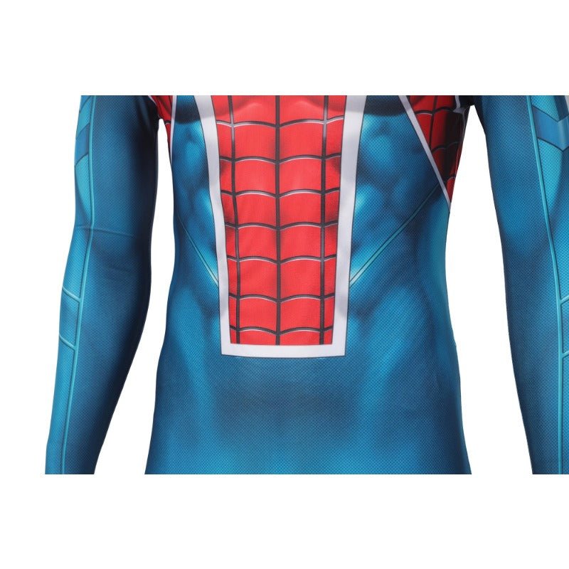 Traje de Cosplay Spider-Man PS5 Spider-UK Battle Suit para Halloween - Fantasia Cosera